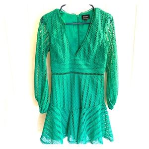 NWOT Bardot eyelet mini dress